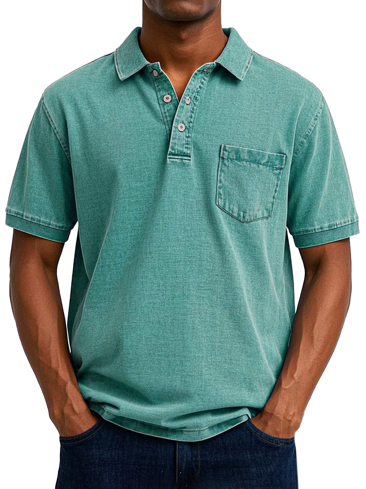 Victor™ | Vintage herenpolo met relaxte pasvorm