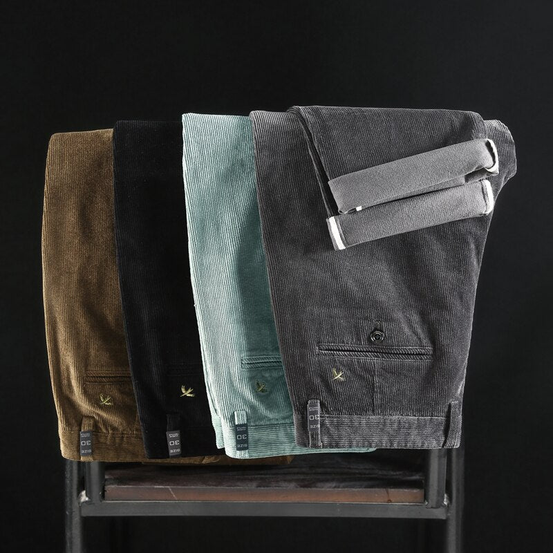 Jacques | Corduroy met middelhoge taille