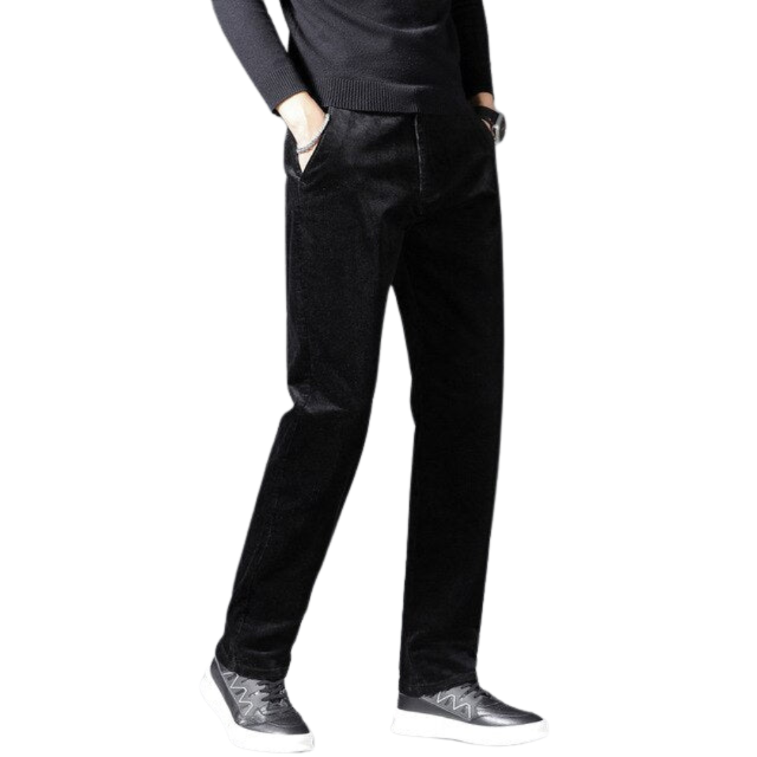 Jacques | Corduroy met middelhoge taille