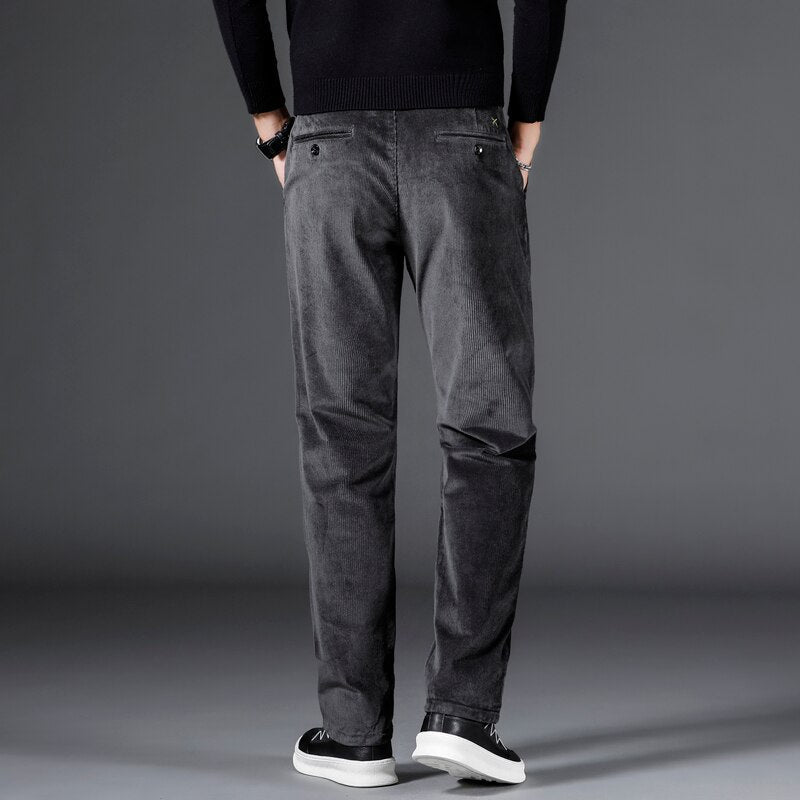 Jacques | Corduroy met middelhoge taille