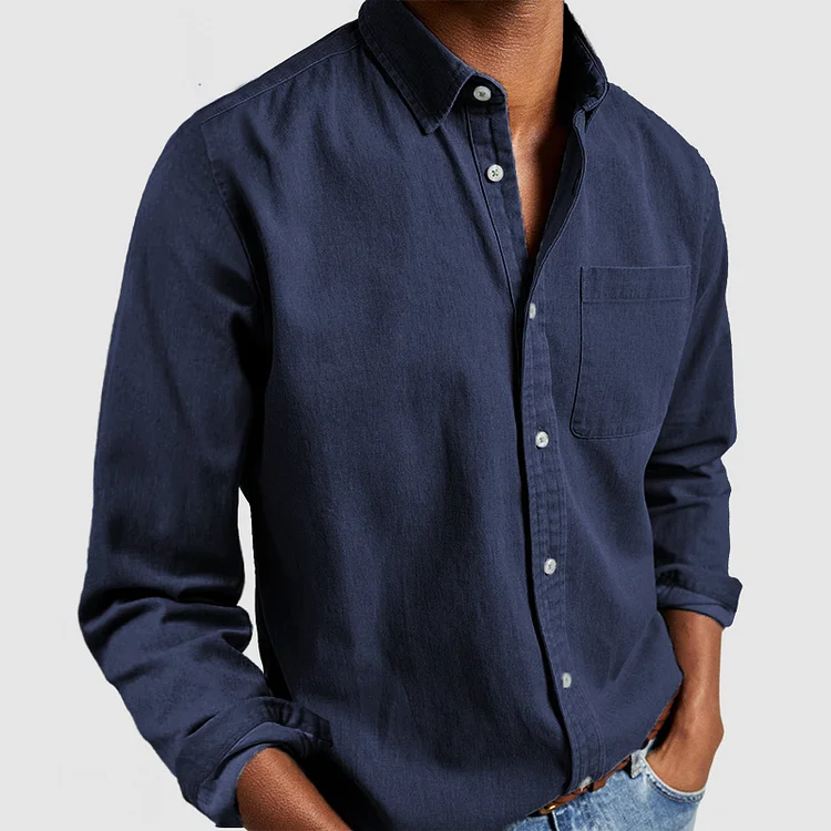 Alvin™ - Premium vrijetijdsshirt met lange mouwen