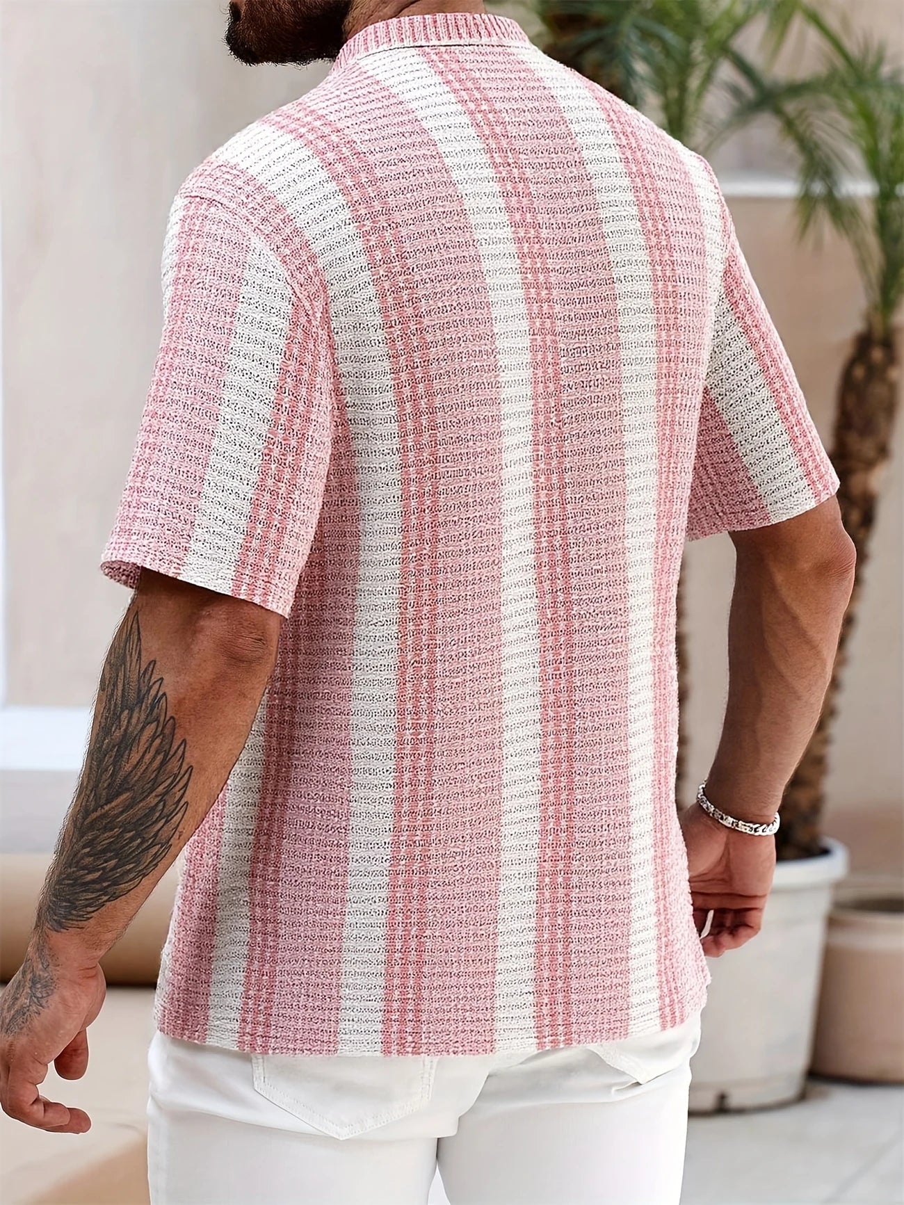 Rico™ - Casual gestreepte overhemd met knopen