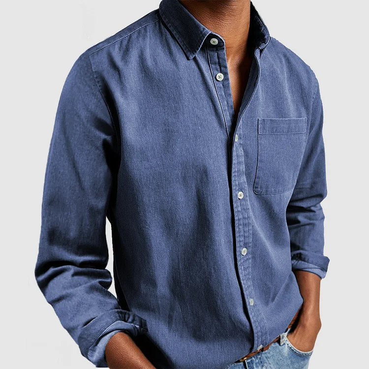 Alvin™ - Premium vrijetijdsshirt met lange mouwen