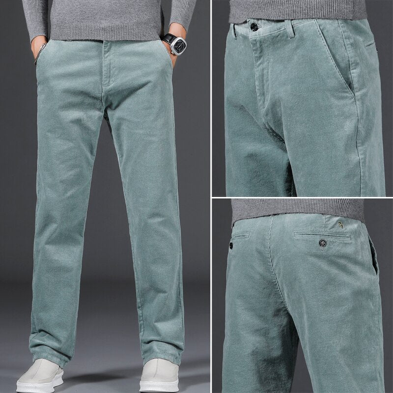Jacques | Corduroy met middelhoge taille
