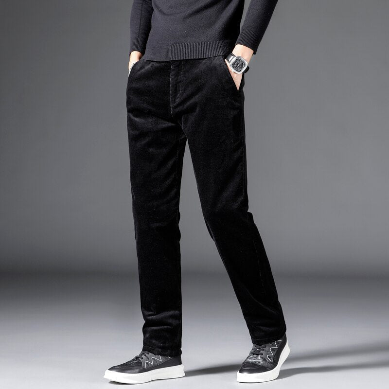 Jacques | Corduroy met middelhoge taille