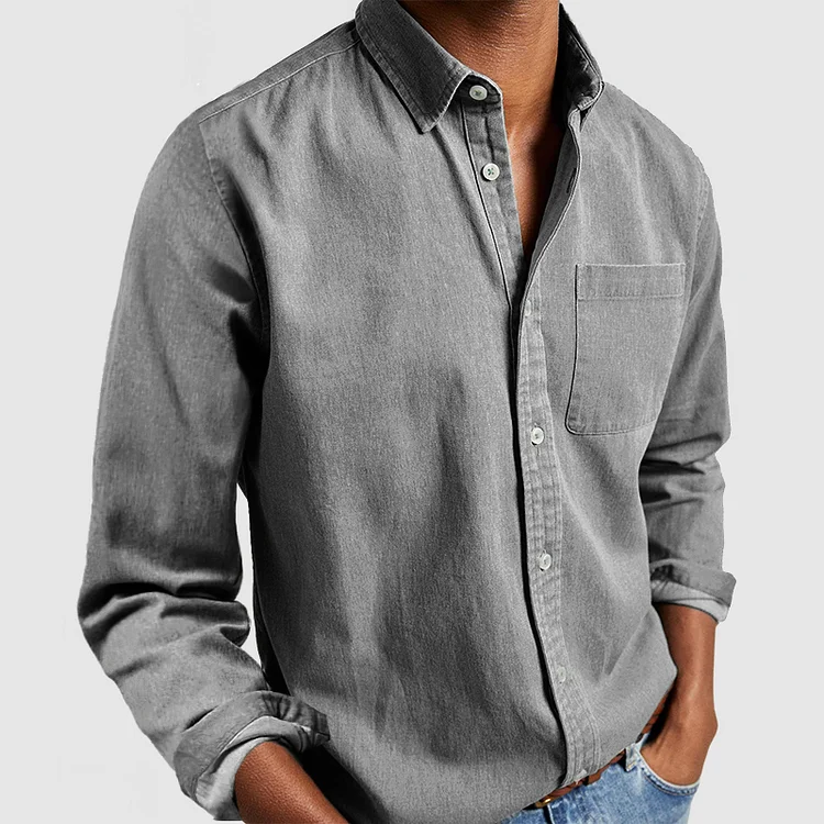 Alvin™ - Premium vrijetijdsshirt met lange mouwen