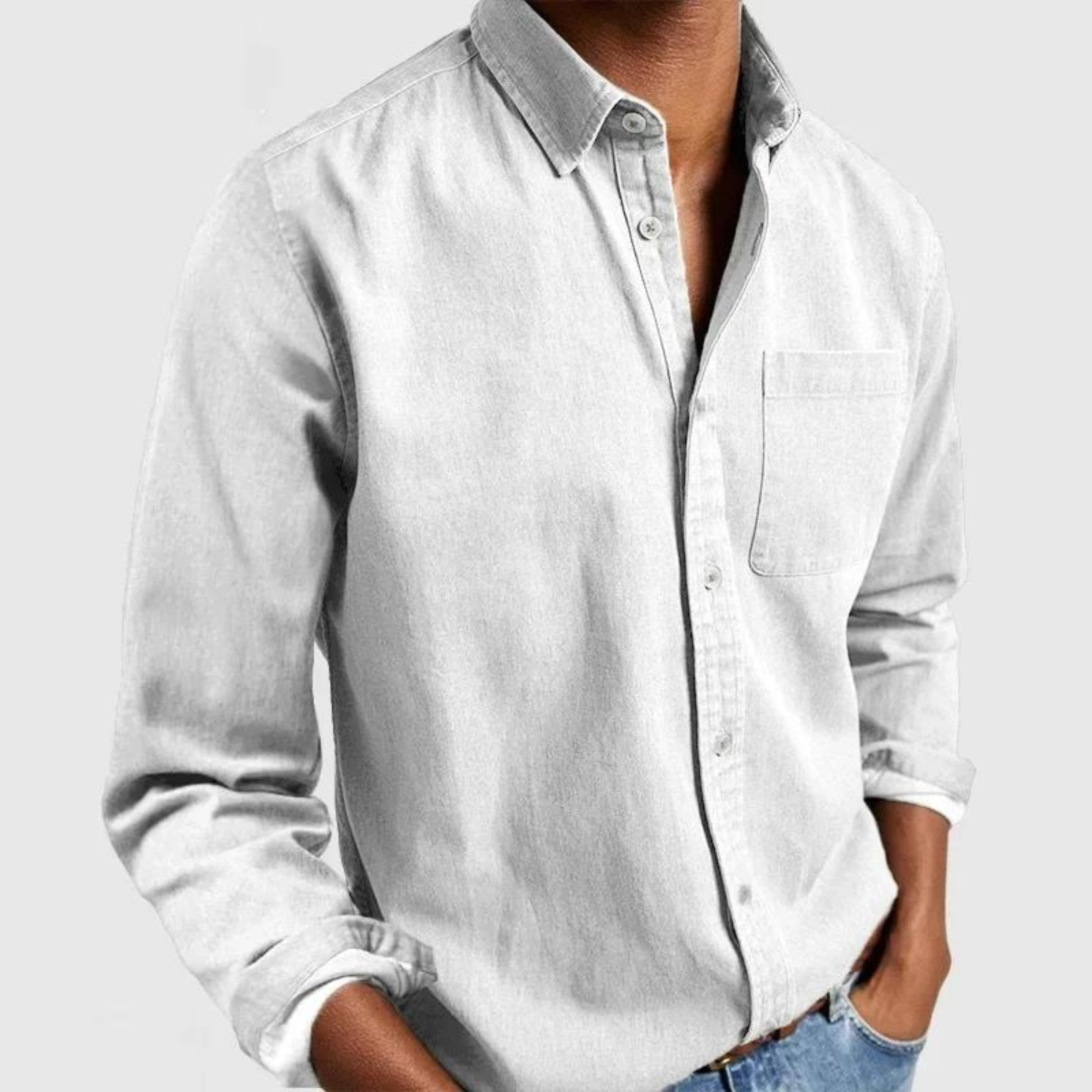 Alvin™ - Premium vrijetijdsshirt met lange mouwen
