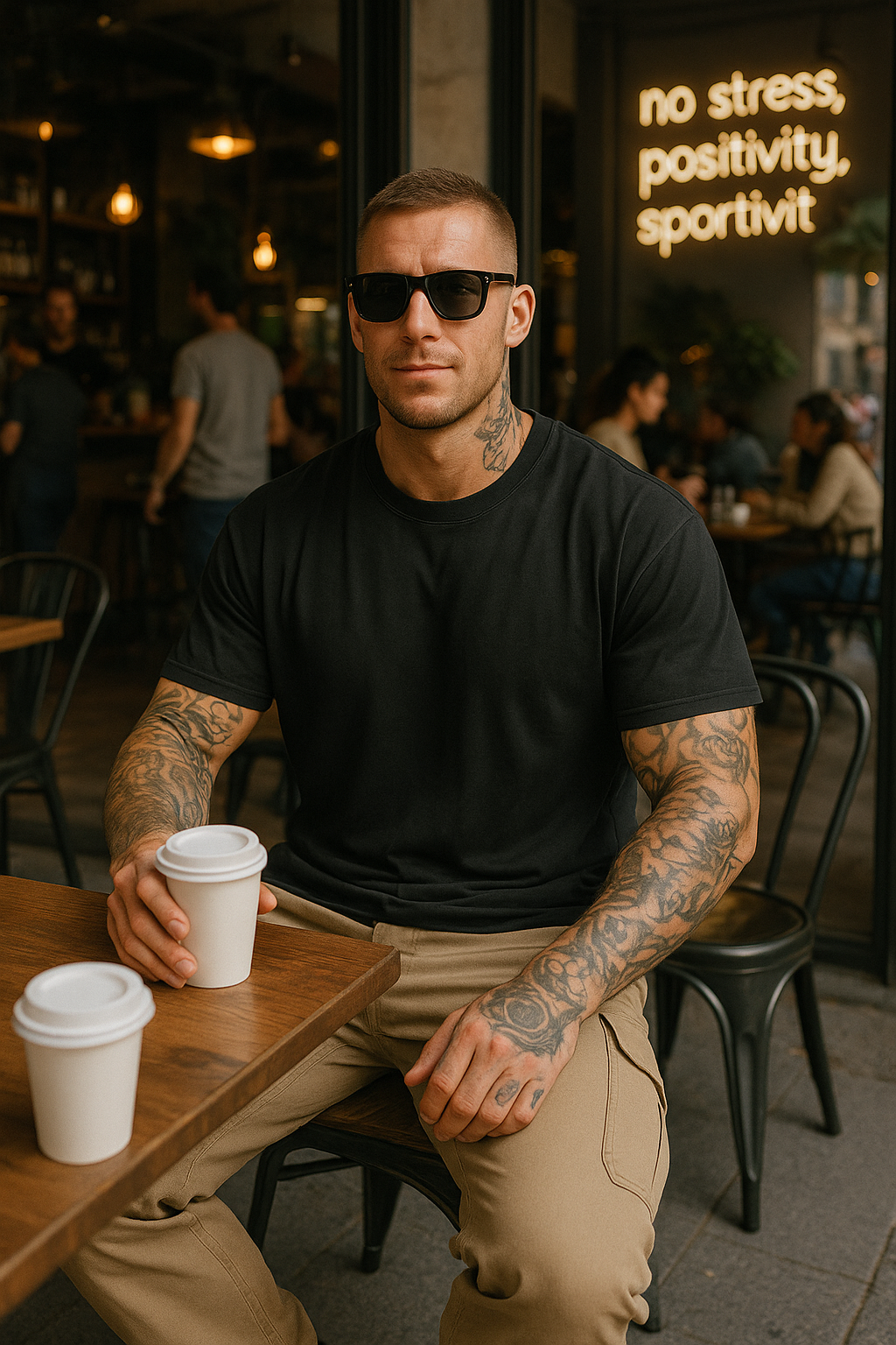 Noir™ | Casual katoenen oversized t-shirtset - 3-pack