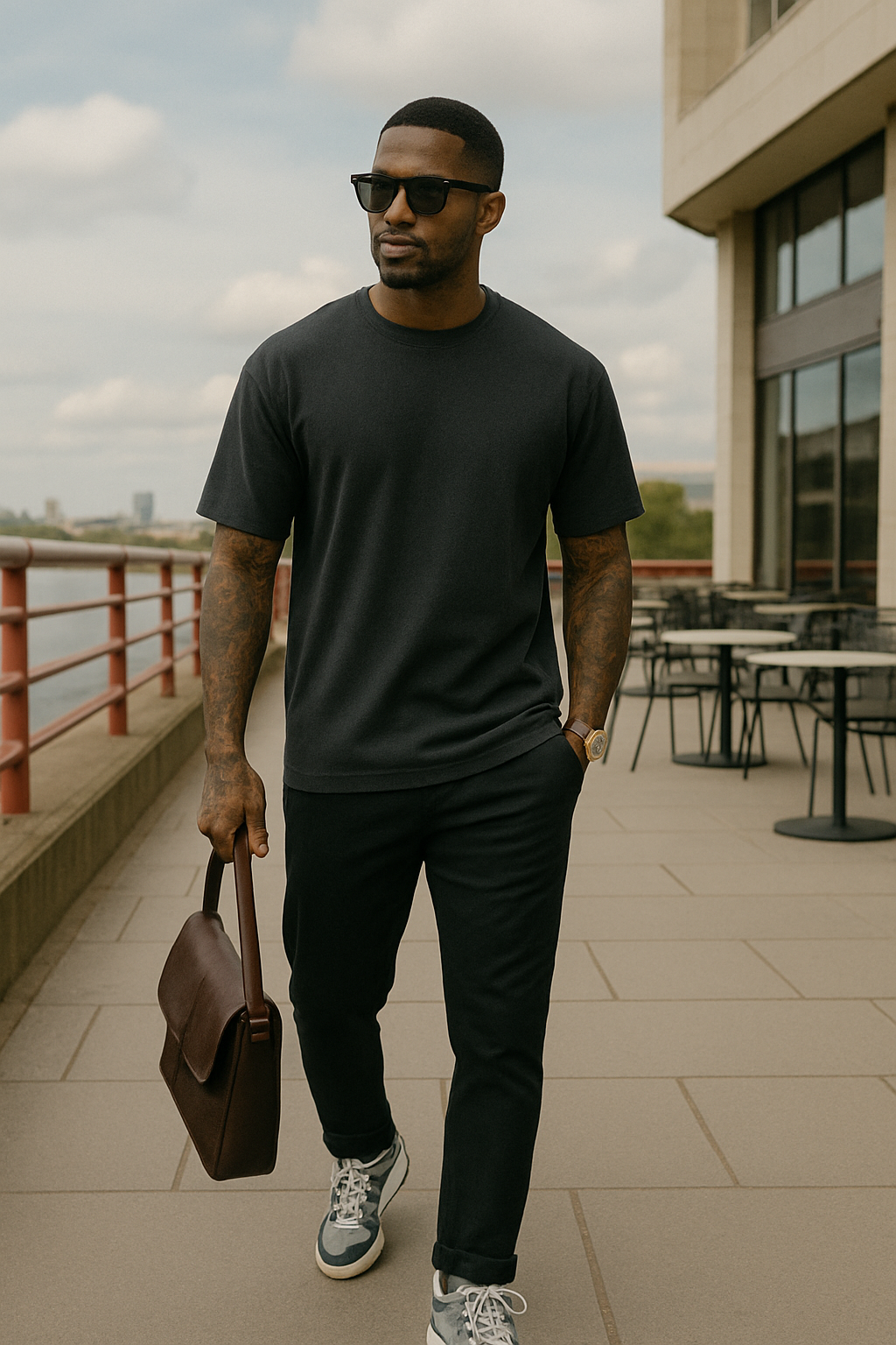 Noir™ | Casual katoenen oversized t-shirtset - 3-pack