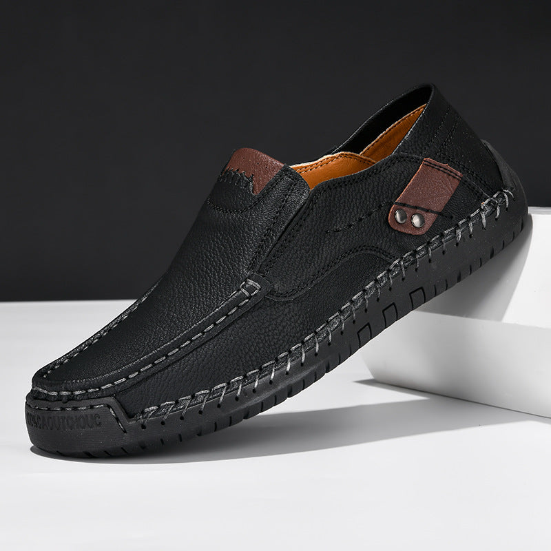 Bruin | Leren schoenen met antislipzolen