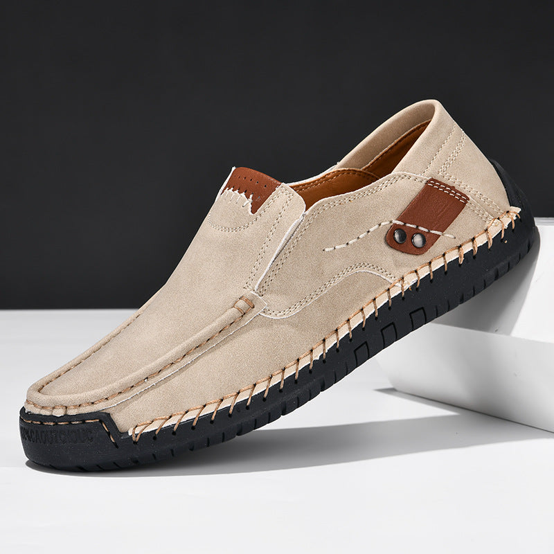 Bruin | Leren schoenen met antislipzolen