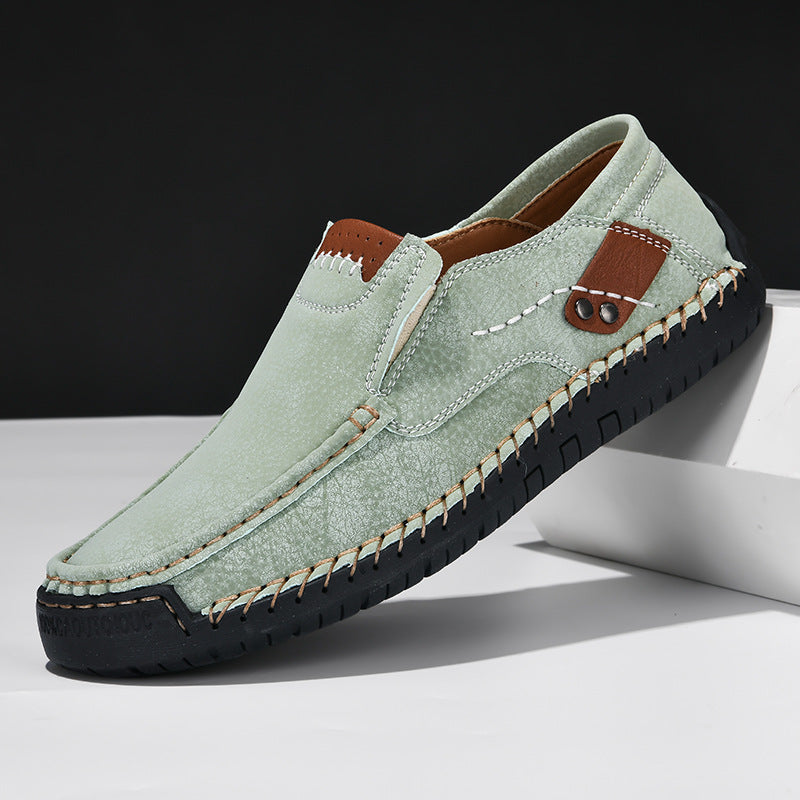 Bruin | Leren schoenen met antislipzolen