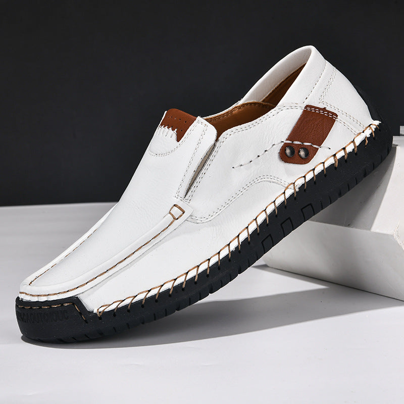 Bruin | Leren schoenen met antislipzolen