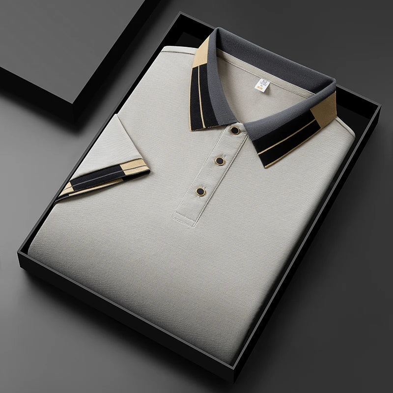 Clément™ | Net afgewerkte polo met luxe look
