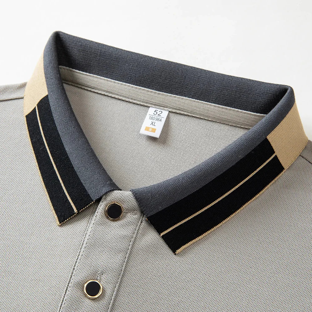 Clément™ | Net afgewerkte polo met luxe look