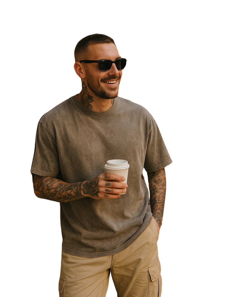 Noir™ | Casual katoenen oversized t-shirtset - 3-pack
