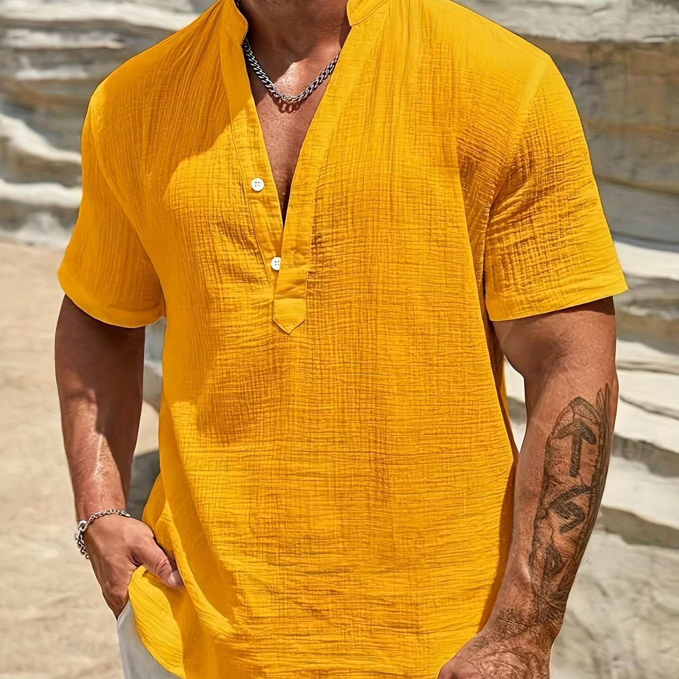 Théo™ | Klassiek Effen Katoenen Herenshirt