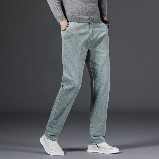 Jacques | Corduroy met middelhoge taille