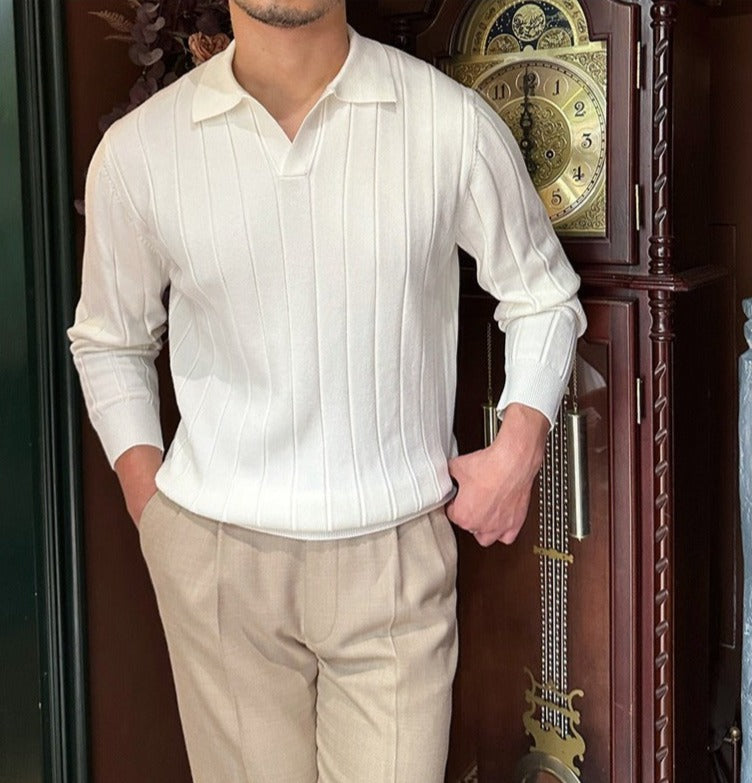 FABRISIO | Polo met Lange Mouwen