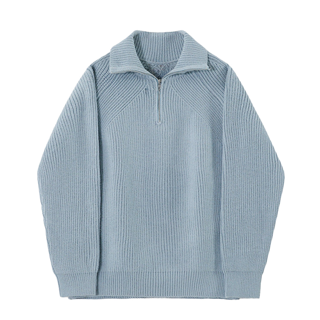 Azure | Gebreide Zip Up Trui