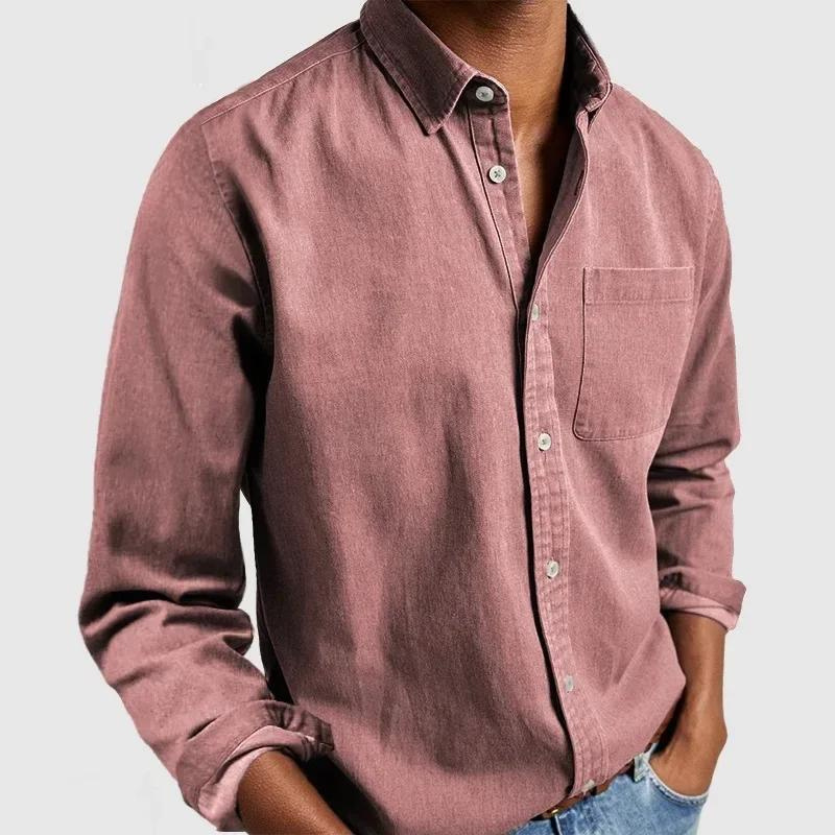 Alvin™ - Premium vrijetijdsshirt met lange mouwen