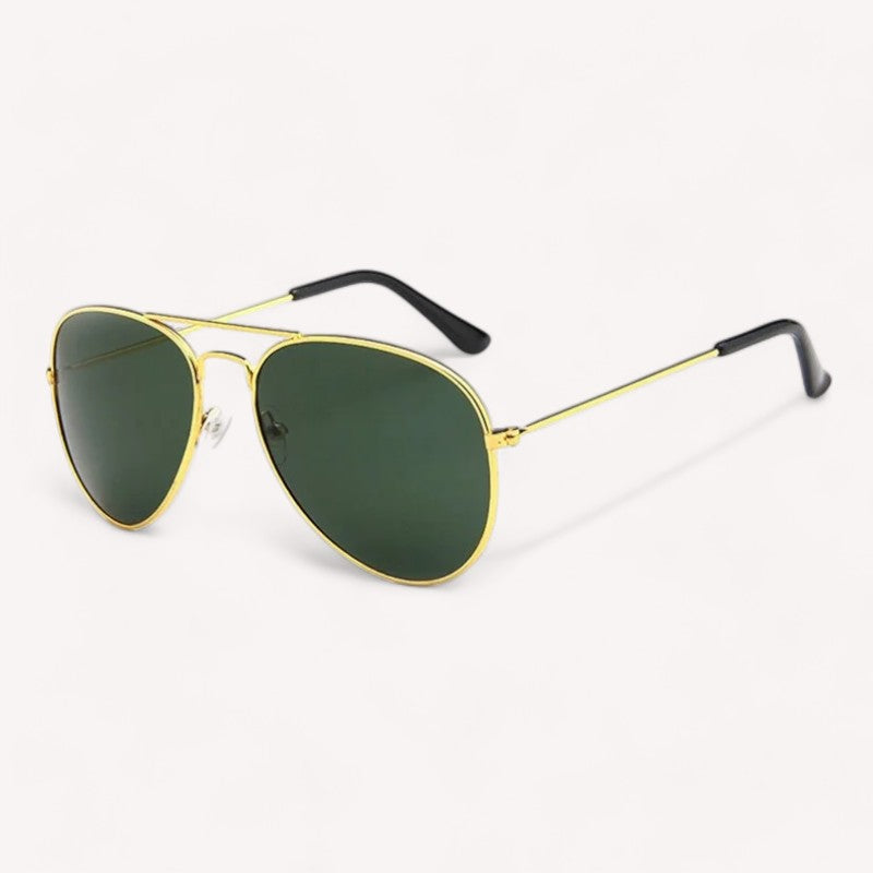 Aviator Zonnebril Met Gouden Montuur