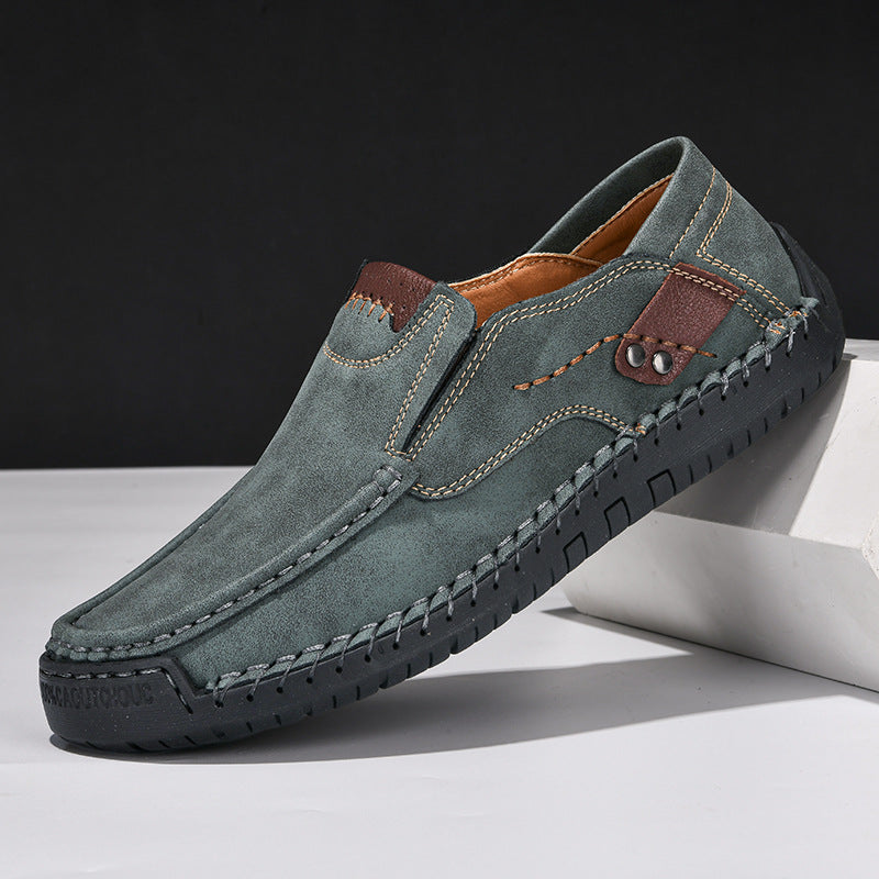 Bruin | Leren schoenen met antislipzolen