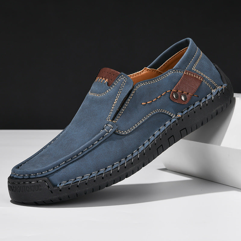 Bruin | Leren schoenen met antislipzolen
