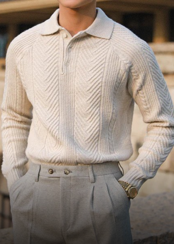 LUCIANO | Polo Met Lange Mouwen