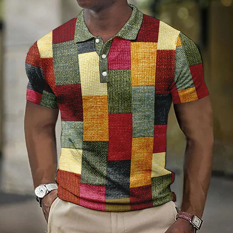 Raphael™ |  MULTIKLEUR POLO IN MODERNE STIJL