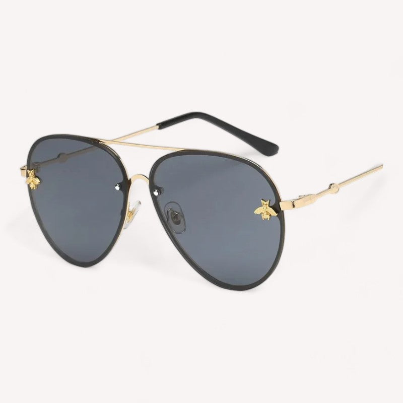 Aviator Zonnebril met Bijenpatroon