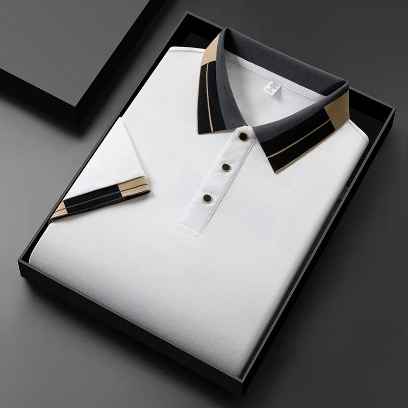Clément™  |  Net afgewerkte polo met luxe look