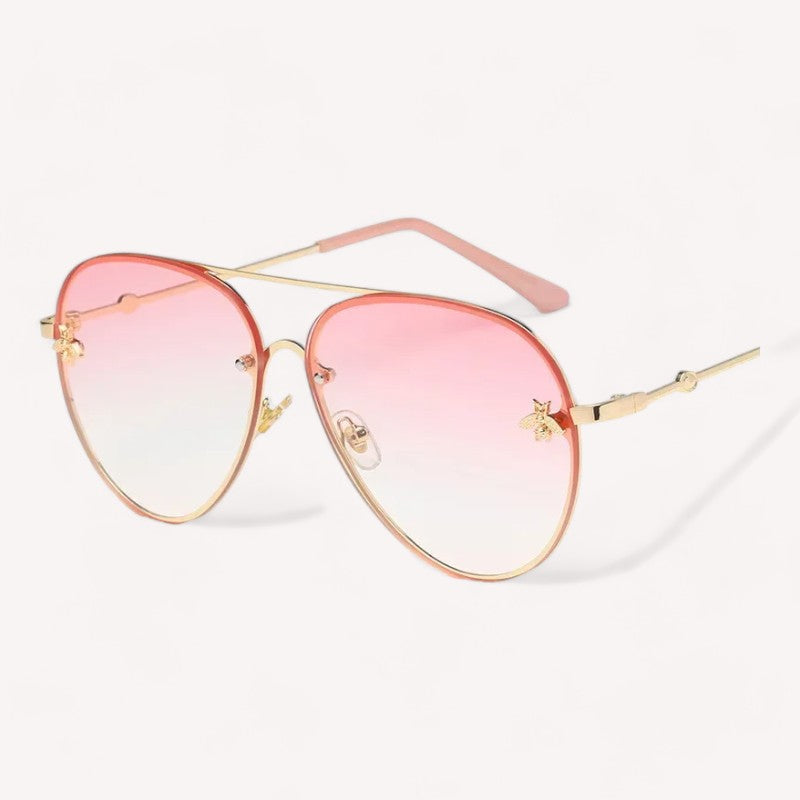 Aviator Zonnebril met Bijenpatroon