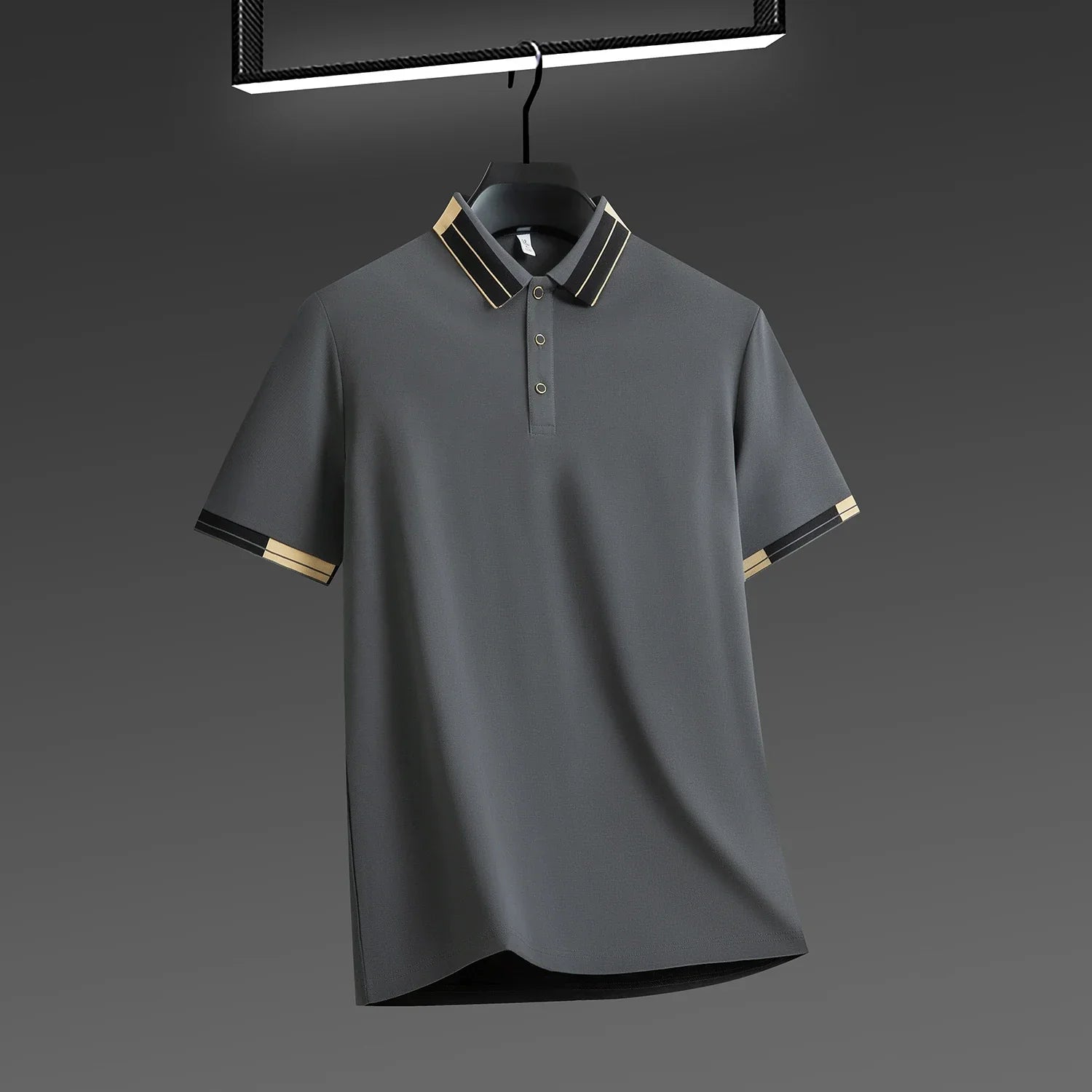 Clément™  |  Net afgewerkte polo met luxe look