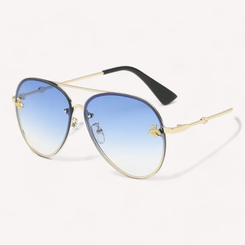Aviator Zonnebril met Bijenpatroon