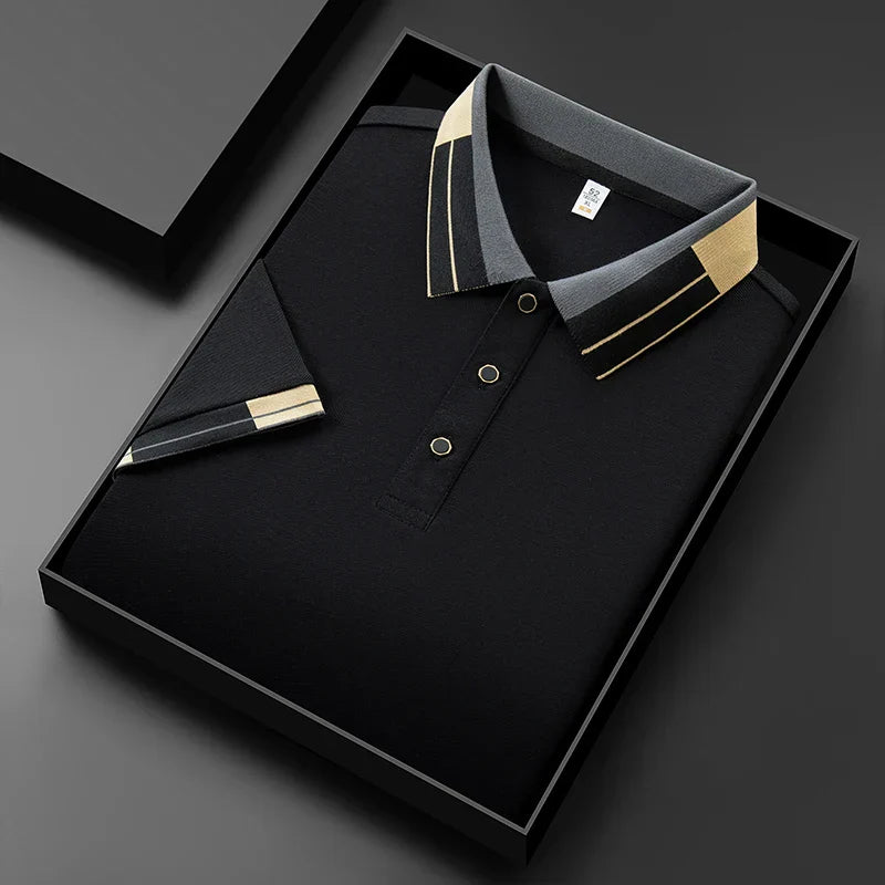 Clément™  |  Net afgewerkte polo met luxe look