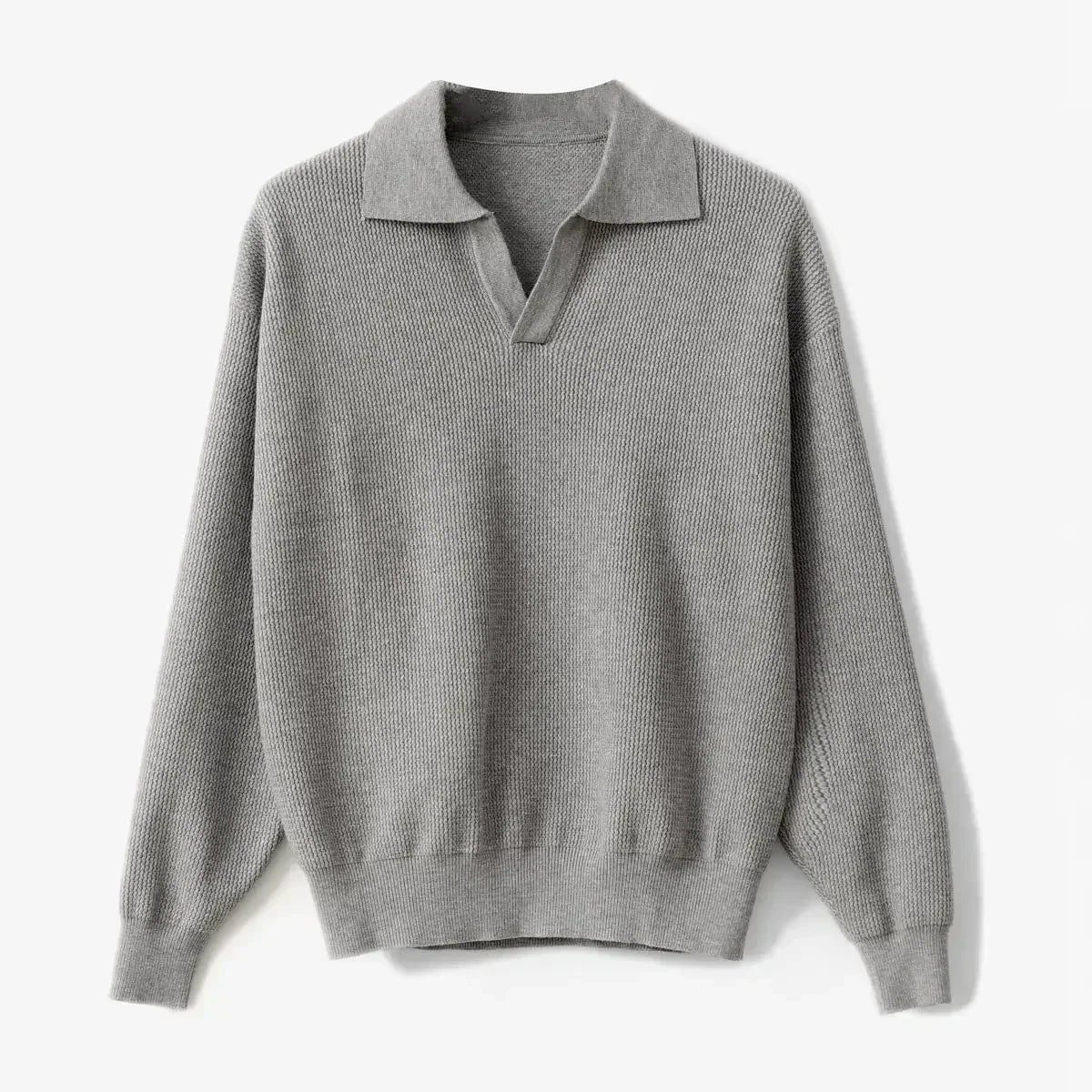 Magnus | Geribbelde Tricot polotrui.