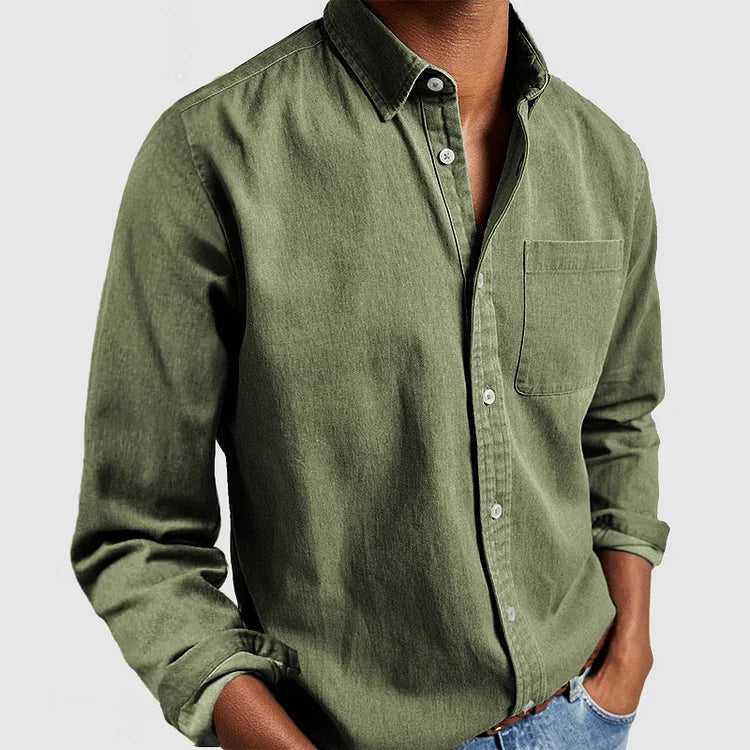 Alvin™ - Premium vrijetijdsshirt met lange mouwen