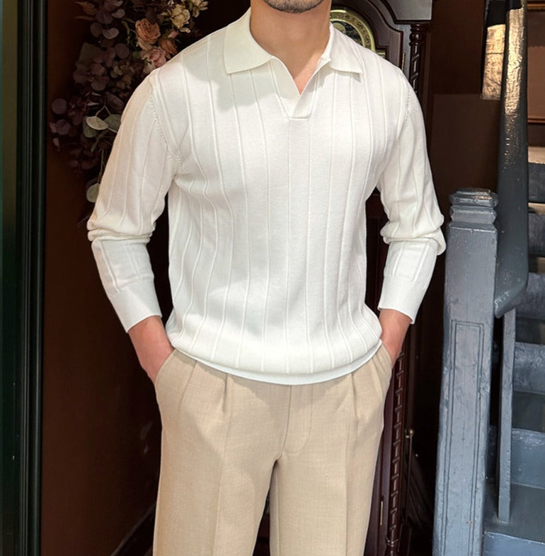 FABRISIO | Polo met Lange Mouwen